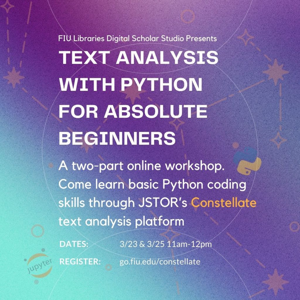 Text Analysis With Python For Absolute Beginners – Digital Scholar Studio